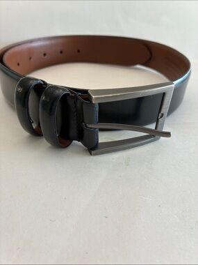 Joseph Abboud Men's Black Leather Dress Belt
